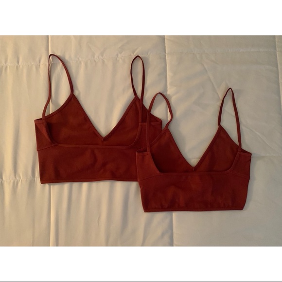 NWOT FREE PEOPLE Seamless Longline Bra- Blush - Picture 3 of 5